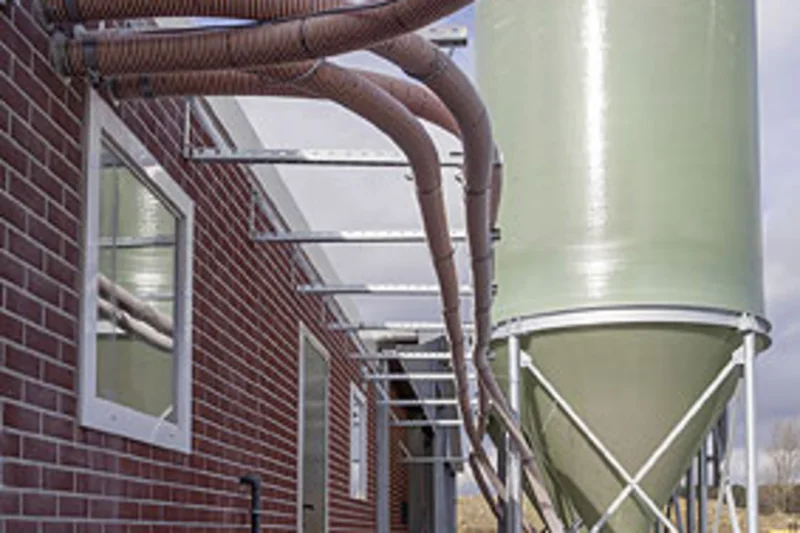 New feed conveying system has four to five times longer service life New feed conveying system has four to five times longer service life