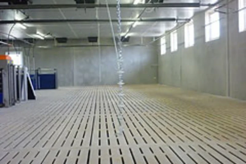 New pig house including pig equipment for 1,376 animal places 