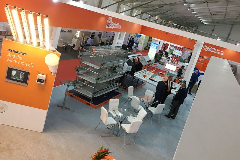 Exhibition stand from above