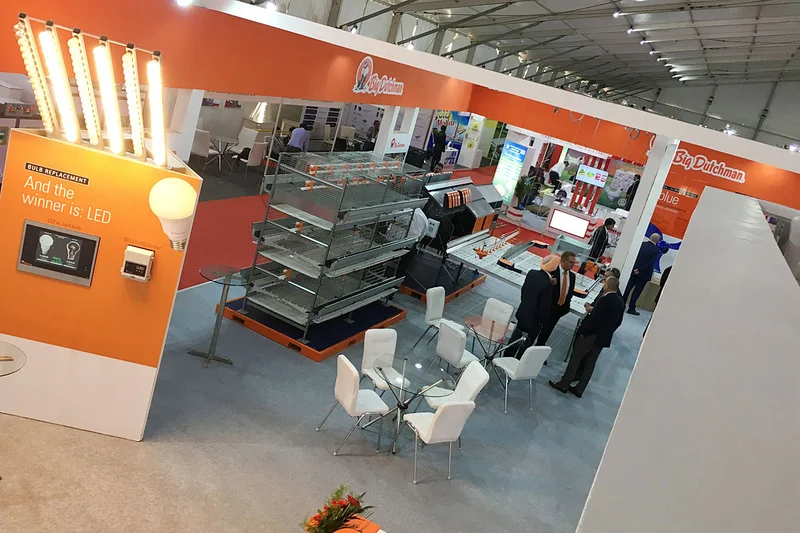Exhibition stand from above Exhibition stand from above