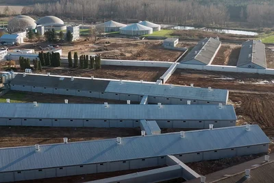 Vue aérienne de la ferme Vue aérienne de la ferme