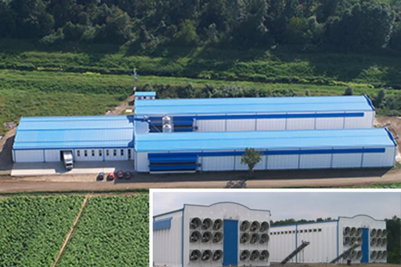 The two poultry houses at a farm in Donji Žabar are equipped with enrichable colony systems EV625