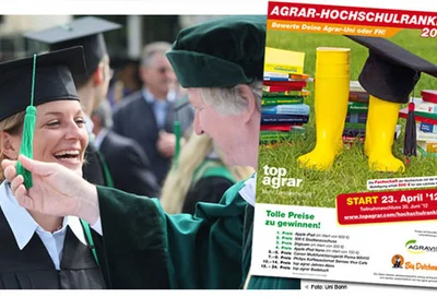 Die Fachzeitschrift top agrar veranstaltet das dritte bundesweite Agrar-Hochschulranking Die Fachzeitschrift top agrar veranstaltet das dritte bundesweite Agrar-Hochschulranking