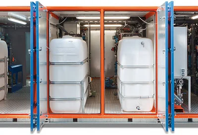 In three process stages manure is converted into water, fertiliser and substrate In three process stages manure is converted into water, fertiliser and substrate