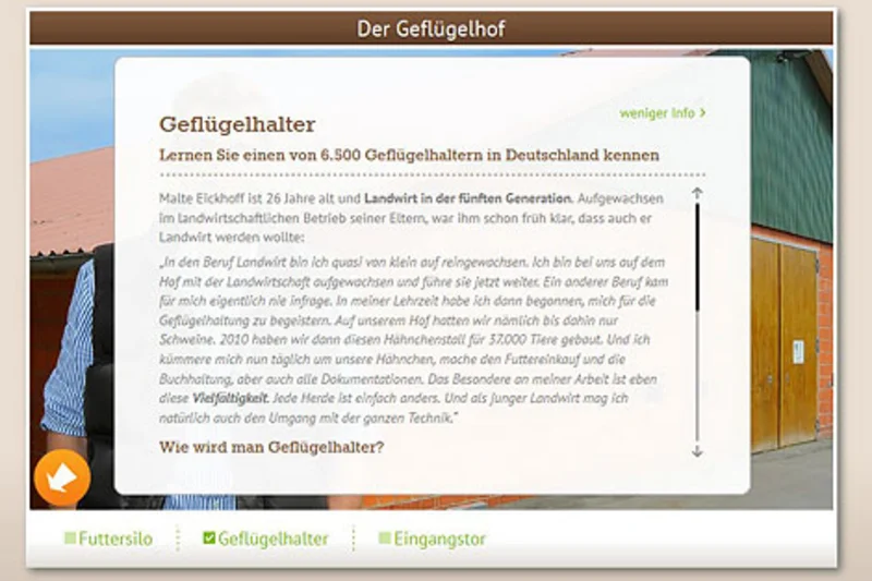Geflügelwirtschaft öffnet Türen zum interaktiven Stallrundgang Geflügelwirtschaft öffnet Türen zum interaktiven Stallrundgang
