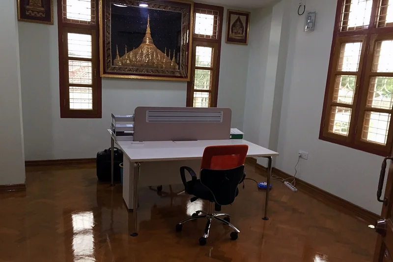 Inside one of the offices