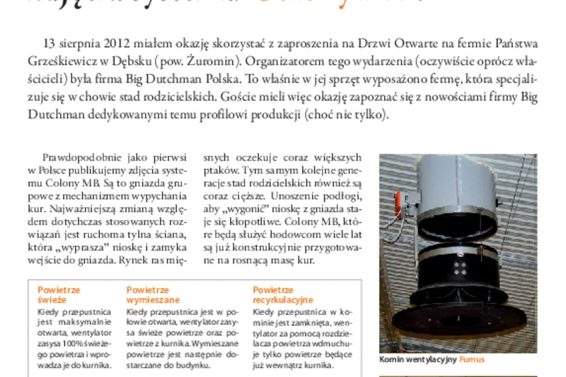 Reportaż Hodowca Drobiu 9/2012