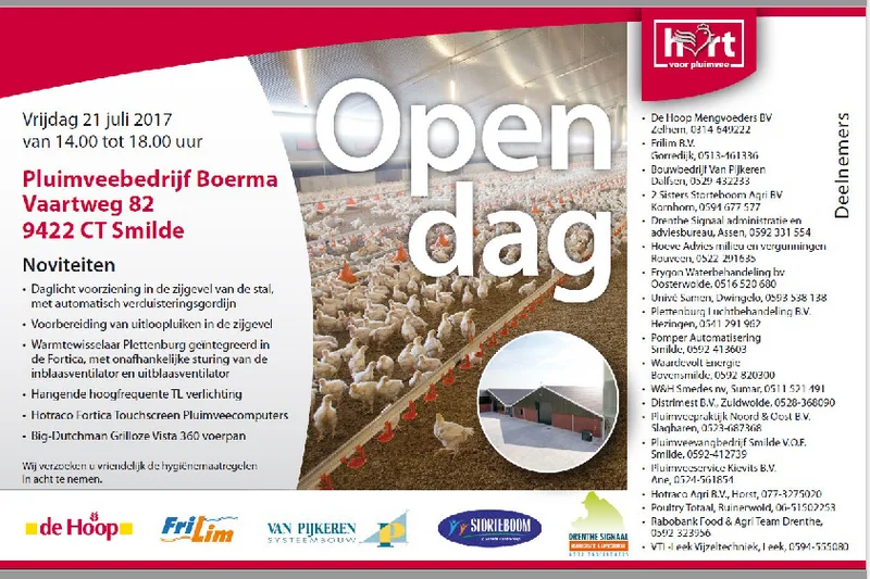Uitnodiging Boerma - Flyer Einladung zum Tag der offenen Tür Uitnodiging Boerma - Flyer Einladung zum Tag der offenen Tür