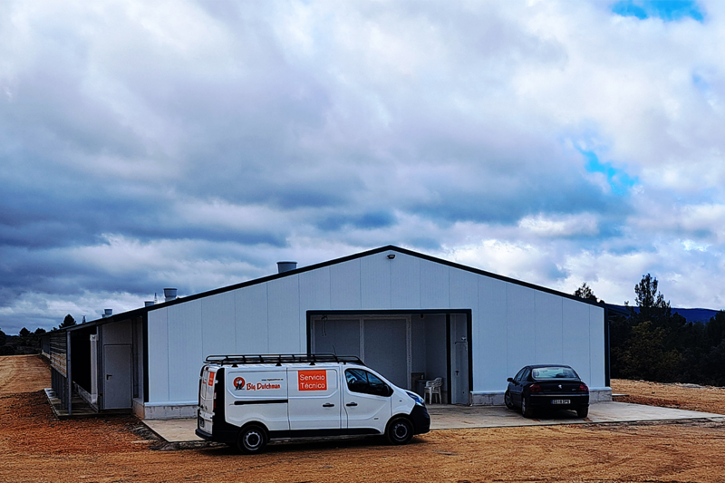 Poultry house and car