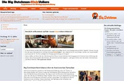 Neue Website online: www.kleinvoliere.de Neue Website online: www.kleinvoliere.de