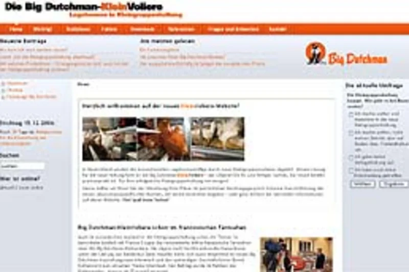 Neue Website online: www.kleinvoliere.de Neue Website online: www.kleinvoliere.de