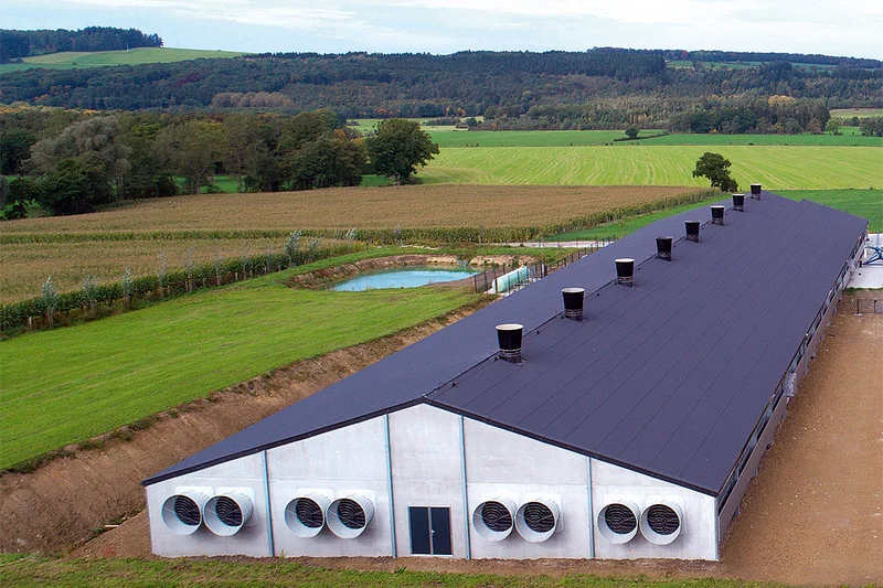 Reconciling the climate outside and inside the barn Poultry house