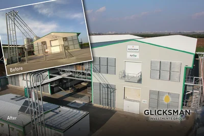 Poultry house before and after conversion Poultry house before and after conversion