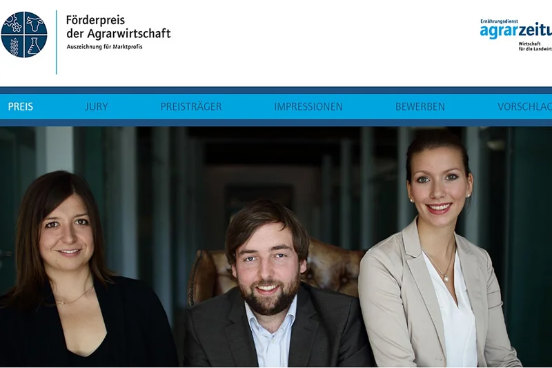 Förderpreis der Agrarwirtschaft 2016 Förderpreis der Agrarwirtschaft 2016