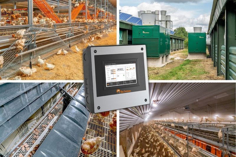 Ein Computer für alle Fälle Photo mit Geflügelställen und Computer