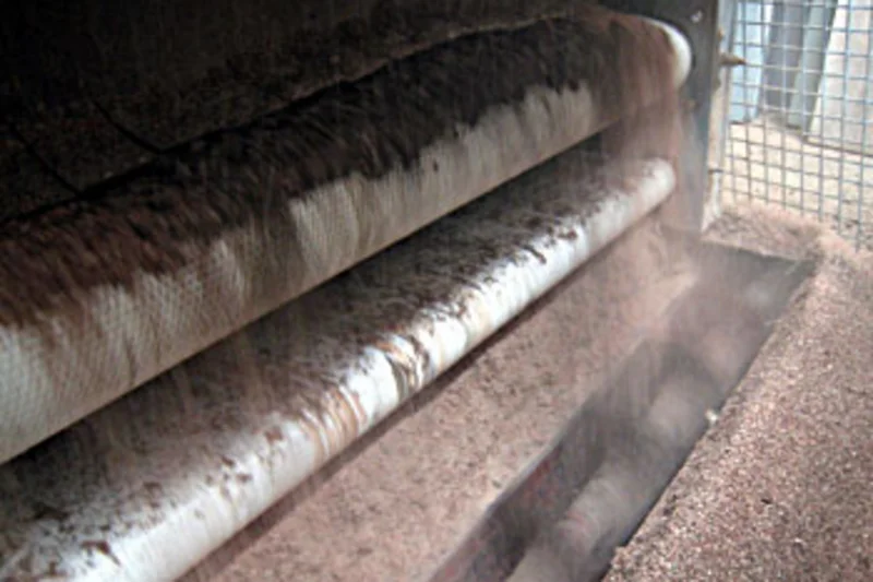 Manure drying tunnel doing a good job