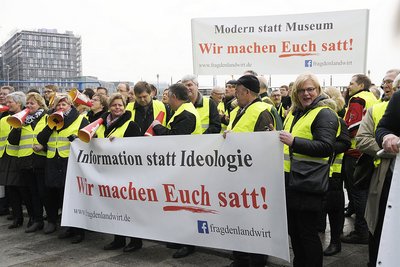 Landwirte auf der Wmes-Kundgebung 2016 