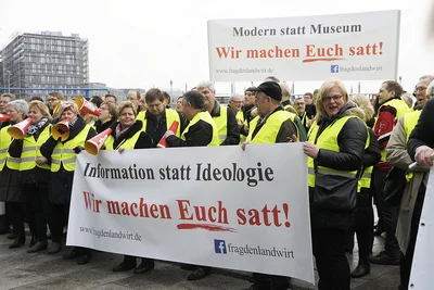 Landwirte auf der Wmes-Kundgebung 2016 Landwirte auf der Wmes-Kundgebung 2016