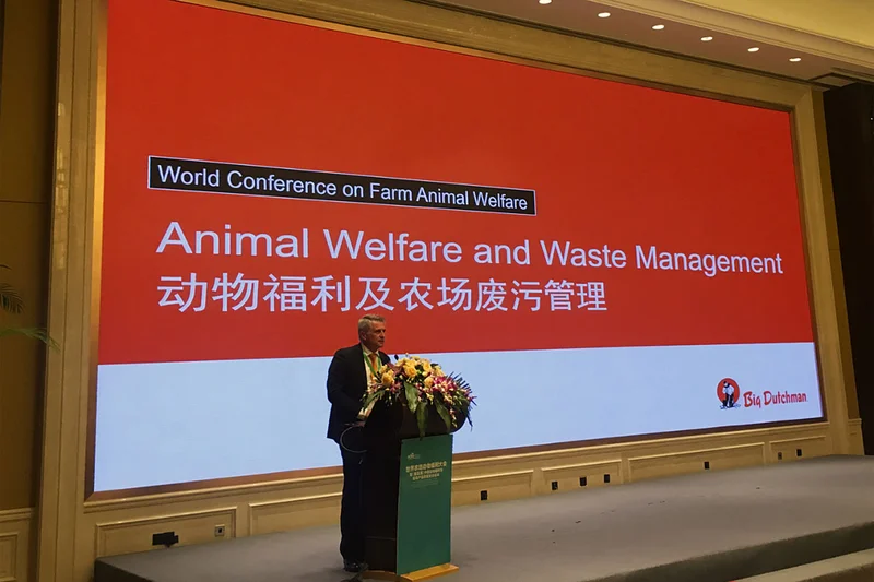 Mr. Walter Benz delivering his speech