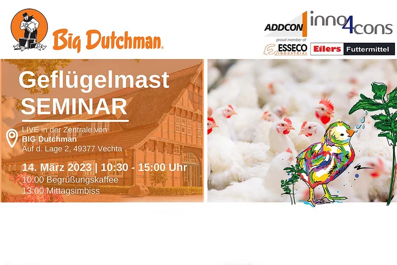 Geflügelmast | Big Dutchman richtet kostenloses Expertenseminar aus Einladung
