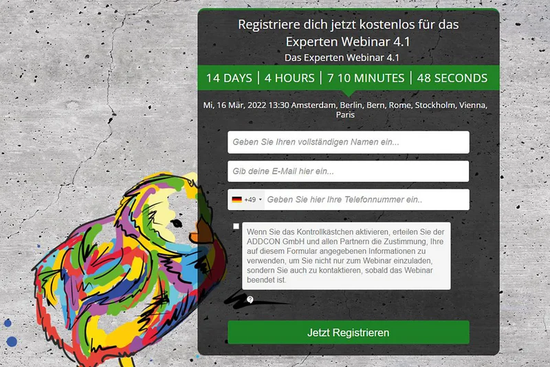 Hähnchenmast | Gratis-Webinar für Geflügelhalter Anmeldungsmaske