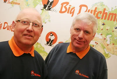 Arbeitsjubilare J. Sliwinski und J. Westerhoff, Big Dutchman Pig Equipment GmbH Arbeitsjubilare J. Sliwinski und J. Westerhoff, Big Dutchman Pig Equipment GmbH