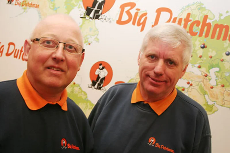 Arbeitsjubilare J. Sliwinski und J. Westerhoff, Big Dutchman Pig Equipment GmbH Arbeitsjubilare J. Sliwinski und J. Westerhoff, Big Dutchman Pig Equipment GmbH