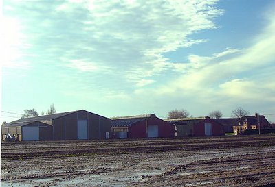 The Vanbelle family’s farm with the new poultry house