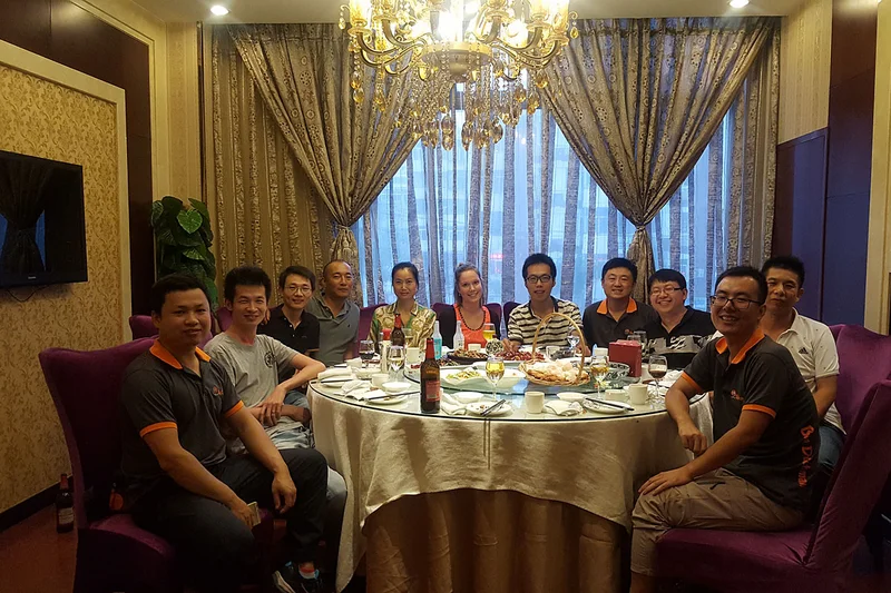 Gruppenphoto: gemeinsames Essen mit chinesischen Kollegen Gruppenphoto: gemeinsames Essen mit chinesischen Kollegen