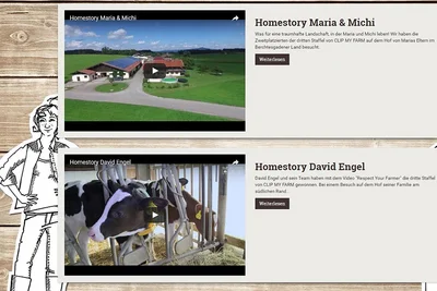 Homestorys: Link zu den Video-Clips Homestorys: Link zu den Video-Clips