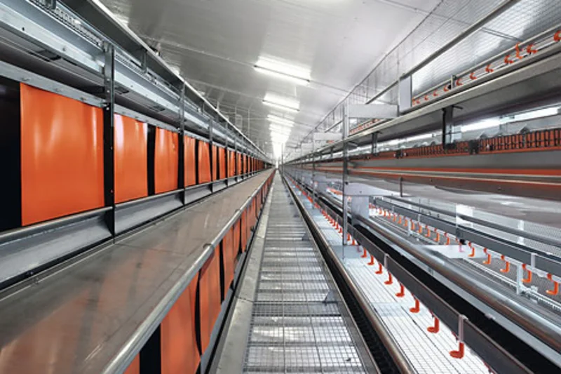 NATURANova Twin aviary for free range and barn egg production NATURANova Twin aviary for free range and barn egg production