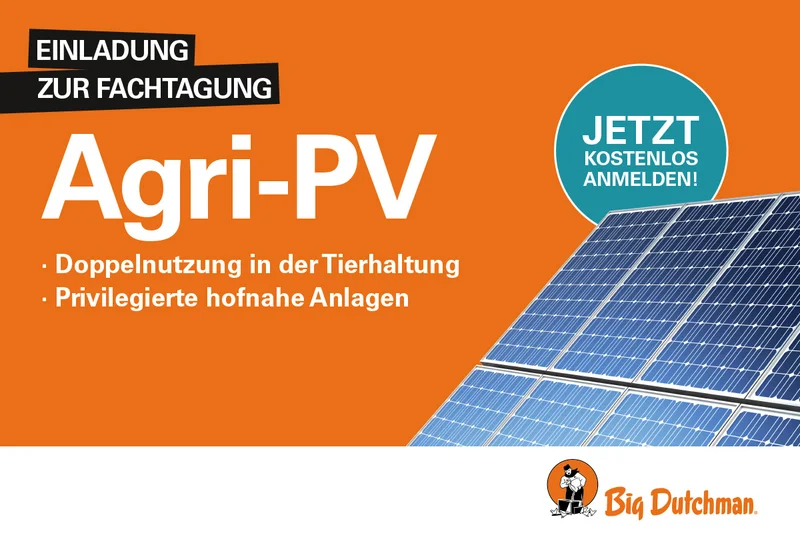 Big Dutchman-Fachtagung: Agri-Photovoltaik optimal nutzen Bild Einladungsschreiben